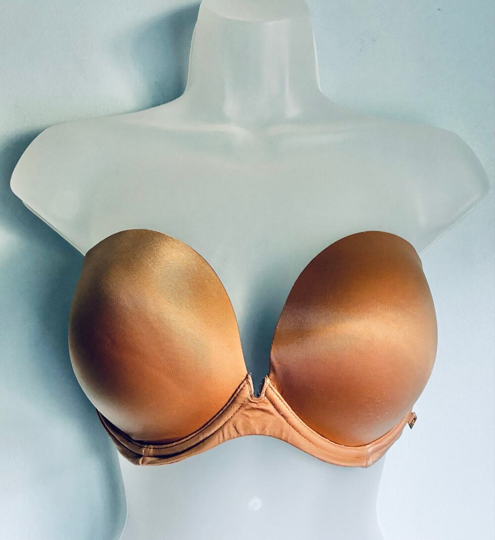 Victoria's Secret Strapless Multiway Bra Beige Push Up Padded Transitional 36D